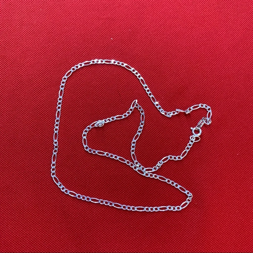 925 Sterling‎ Silver Chain Necklace Jewelry SILVER Classic Fígaro Made In Mexico - Picture 2 of 10